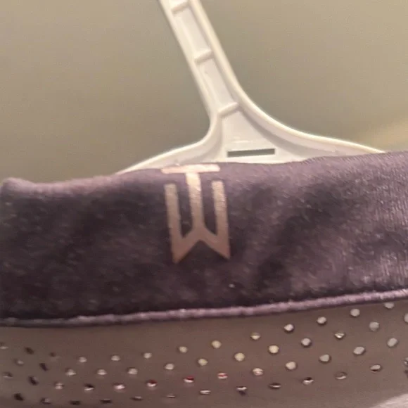 Nike Men's Tiger Woods Black and Purple Striped Polo medium - Picture 6 of 7